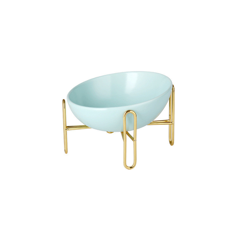 Ceramic tableware with gold frame Blue - Shop at LoveMi