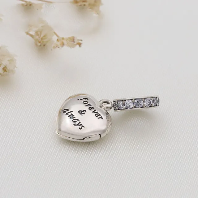 Diamond letter love wife pendant Silver - Shop at LoveMi