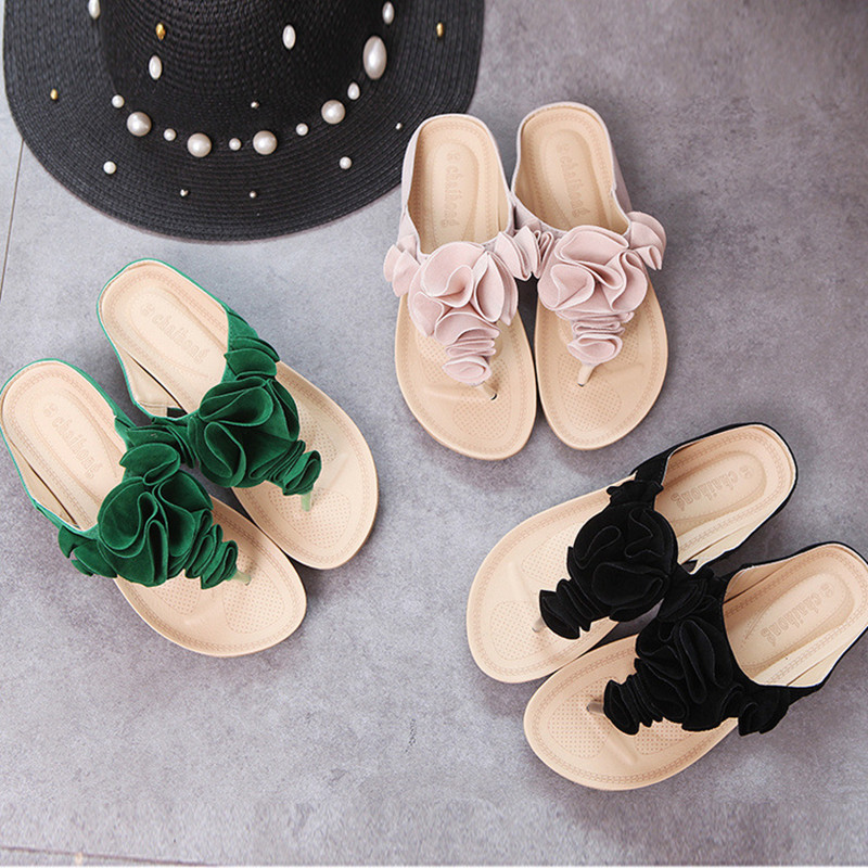 Flower flip-flop toe