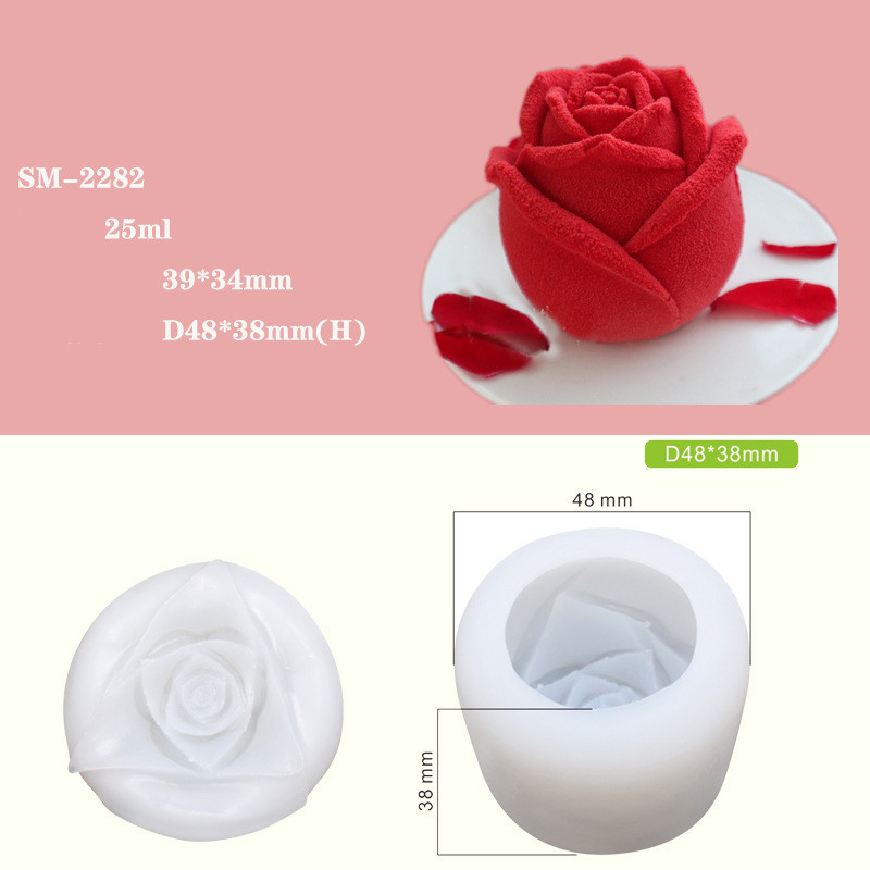Rose silicone mold whiskey ice ball mold