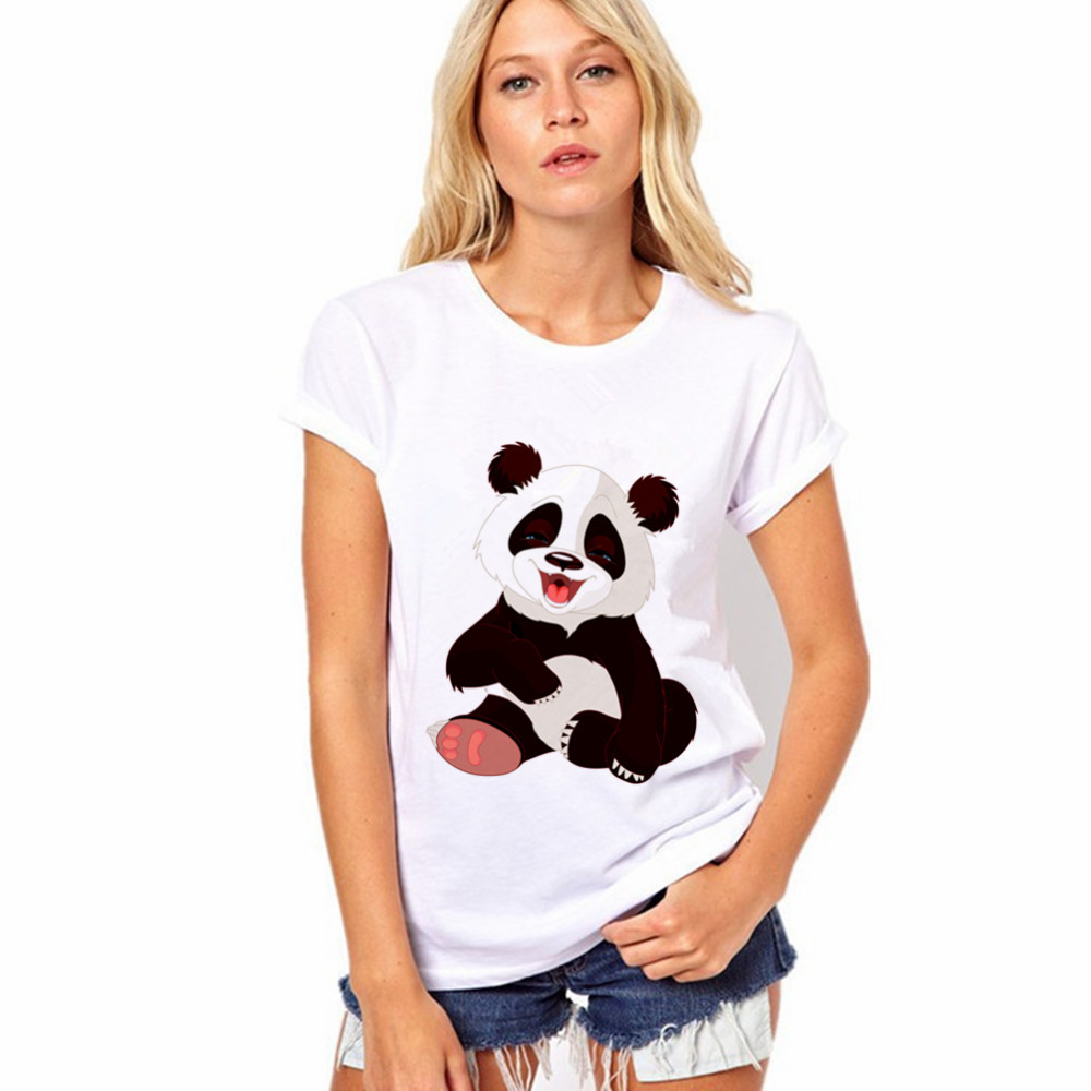 European and American summer Printed Panda Women