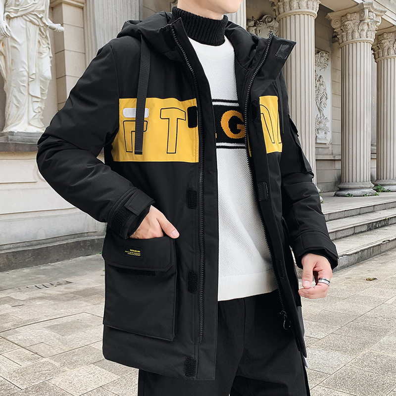 Casual loose mid-length cotton coat