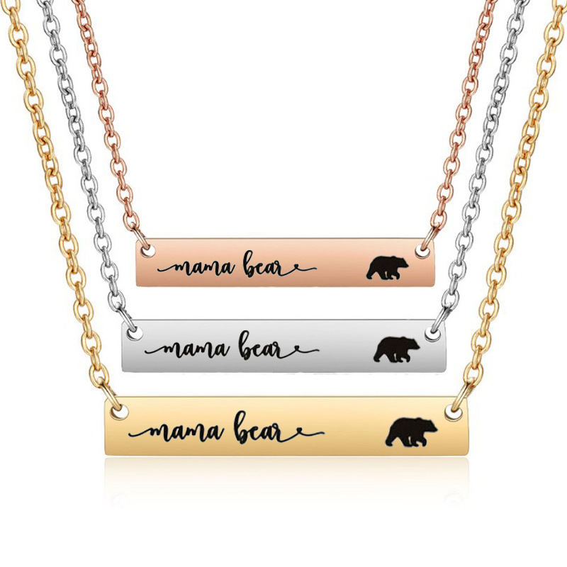 Titanium steel clavicle necklace