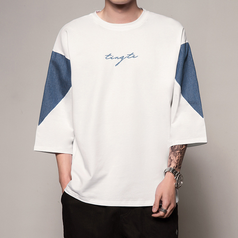 Japanese loose five-point sleeve T-shirt