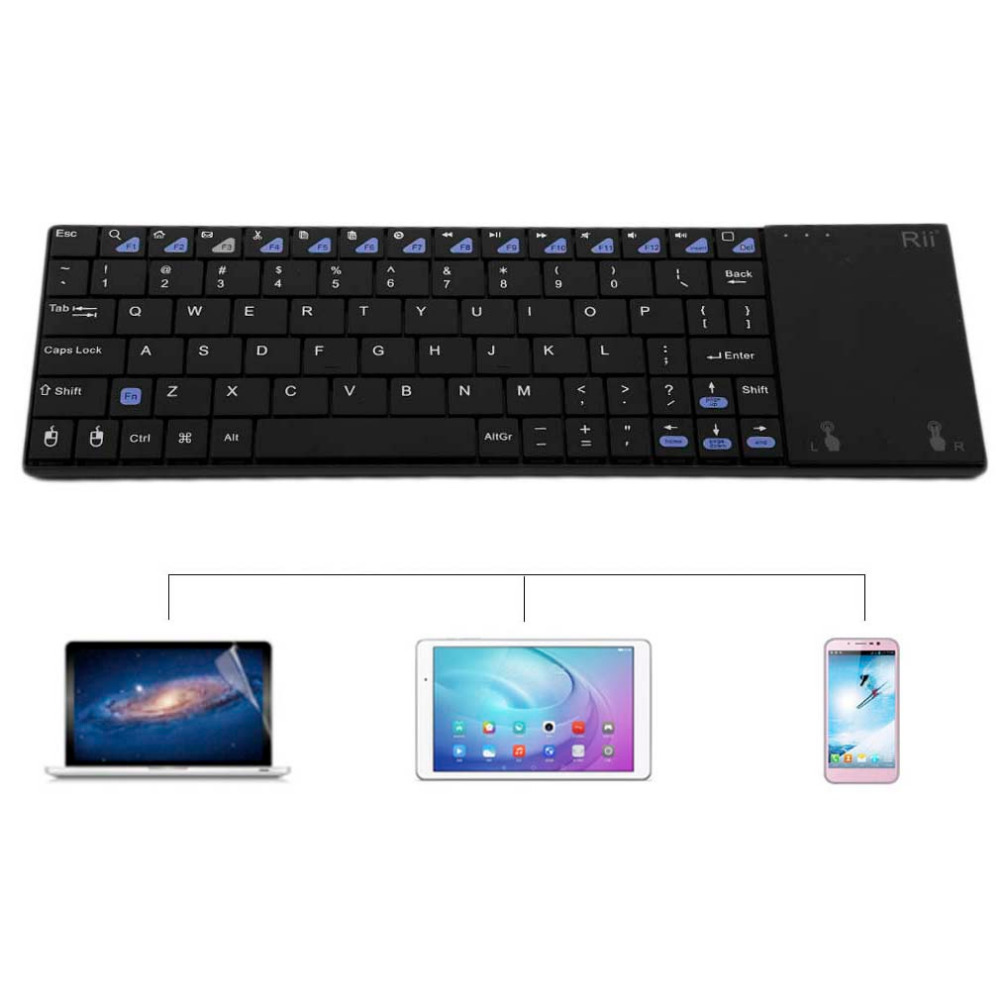 Rii K12 2.4G multimedia trådløs key tastatur - Miniatyr 6