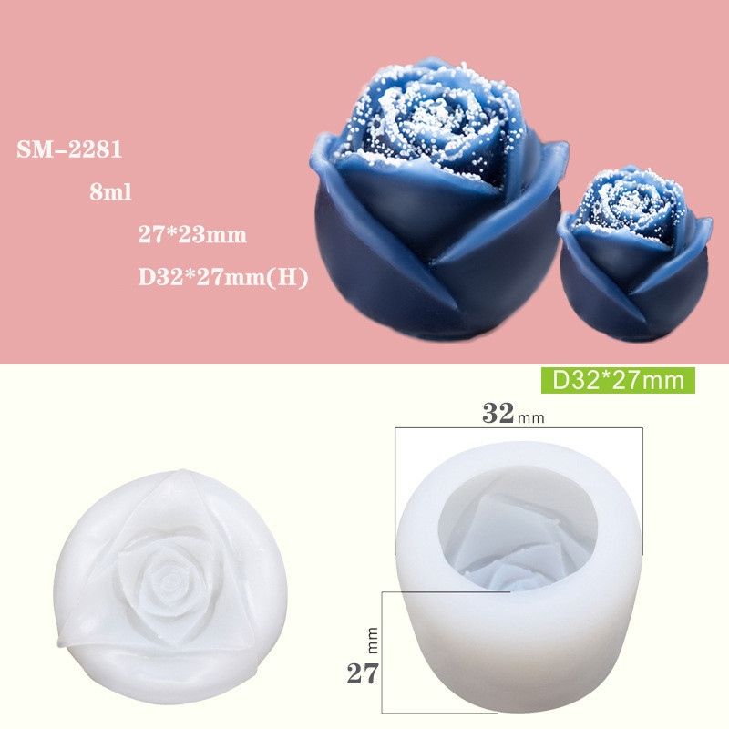 Rose silicone mold whiskey ice ball mold