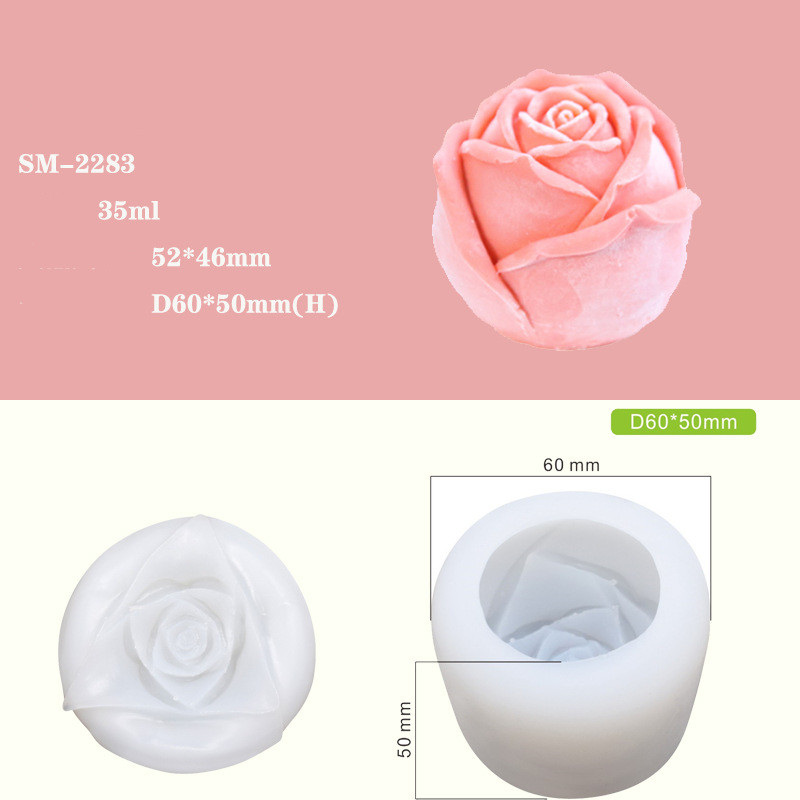 Rose silicone mold whiskey ice ball mold