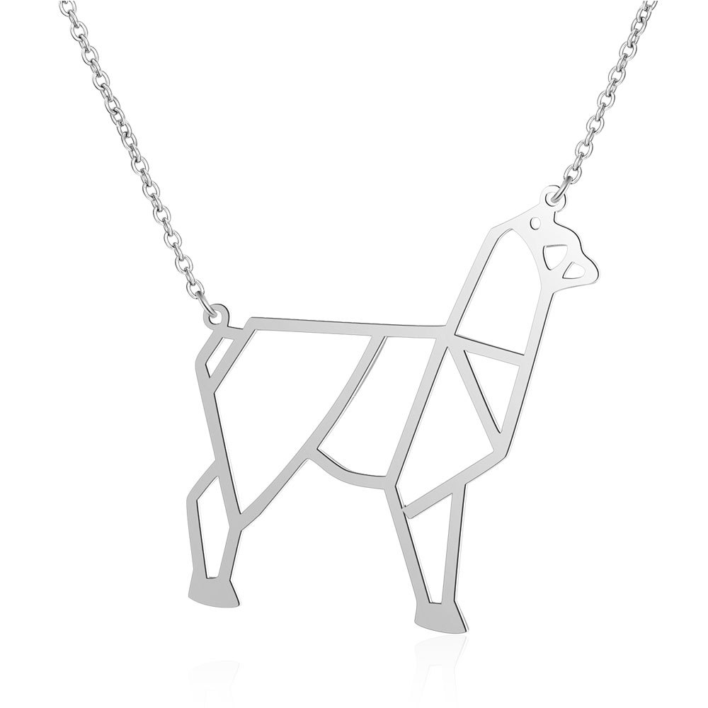 Alpaca titanium steel necklace
