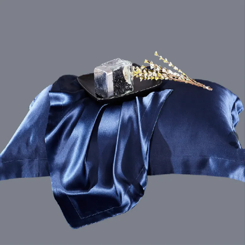 Silk pillowcase - Blue