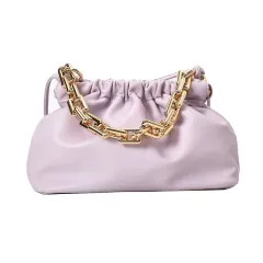 Chain crossbody bag - Purple - View 1