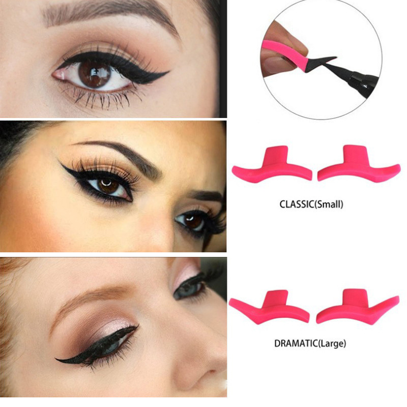 Professional 1Pair Eyeliner Stamp Template Stencil Models Makeup New Wing Style Easy To Makeup Eye Wing