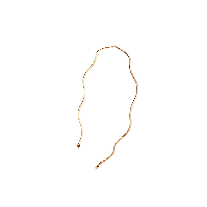 Metal wavy hair band