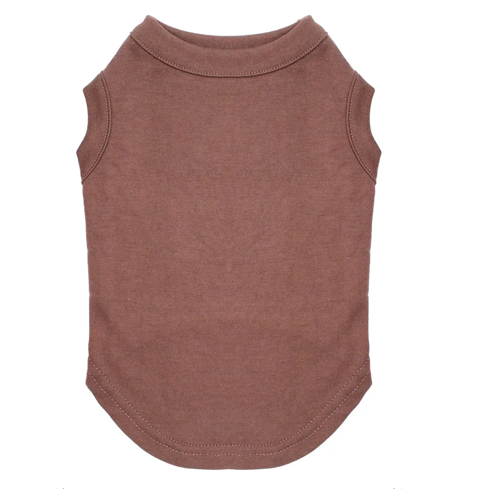 Autumn dog clothes cotton t-shirt - Brown