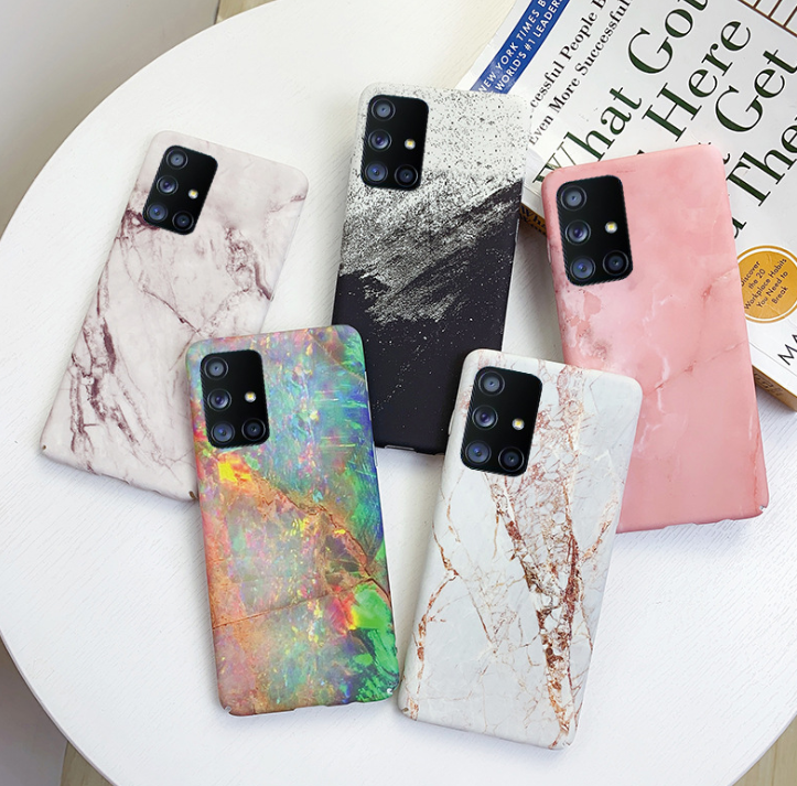 Frosted marble phone case