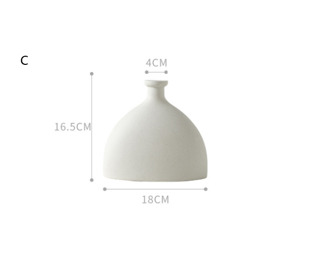 Керамическая ваза с скандинавским декором