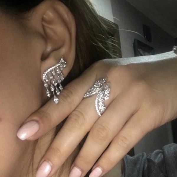 Angel Wing Ring Alloy Wing Ring