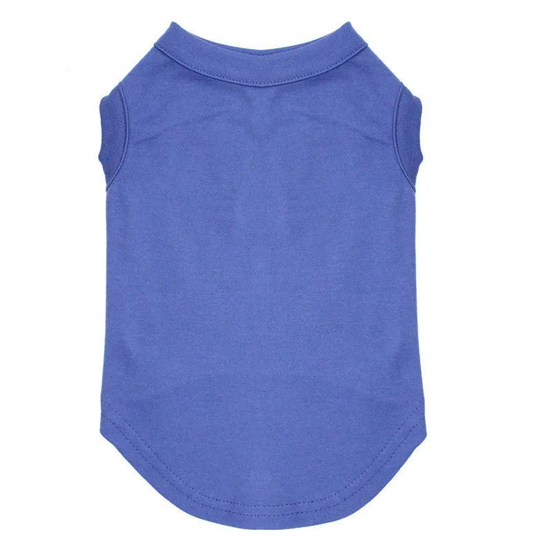 Autumn dog clothes cotton t-shirt - Royal Blue