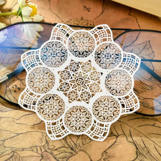 Hand paper decorative paper accessories White - Shop at LoveMi