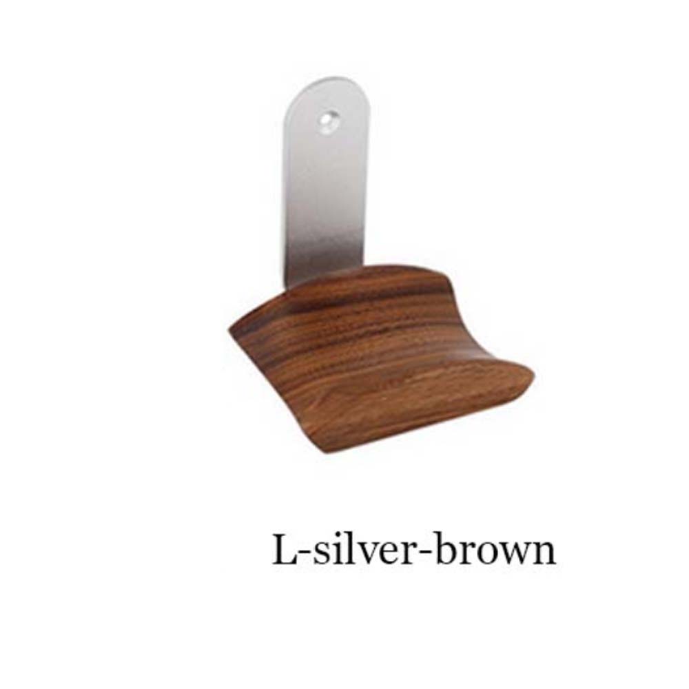 L brown silver