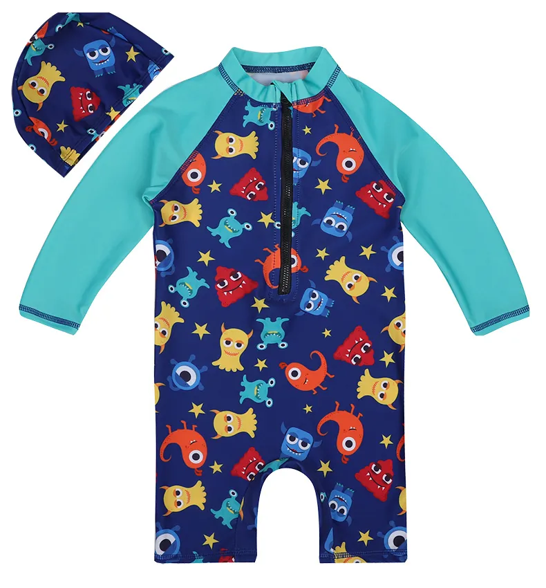 Children's one-piece swimsuit - Monster-8 Yards