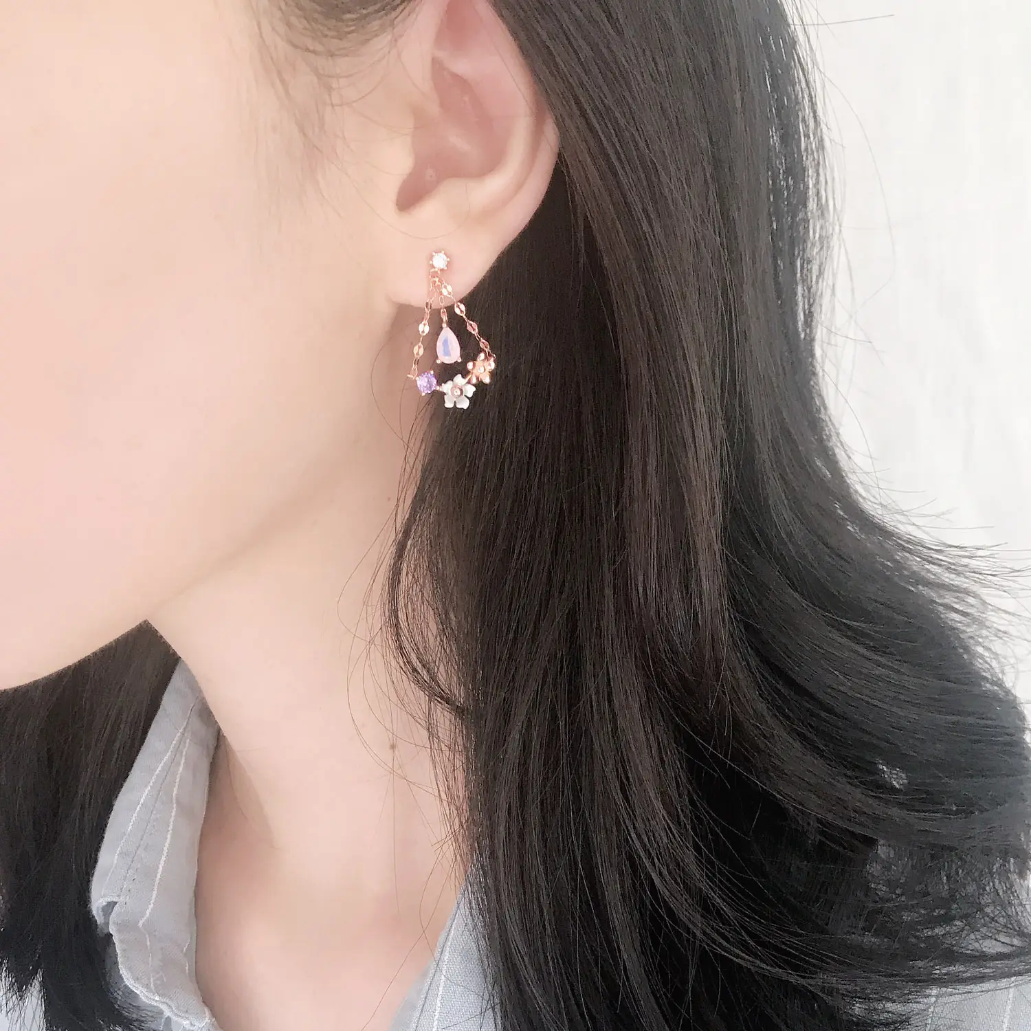 Natural Shell Triangle Earrings