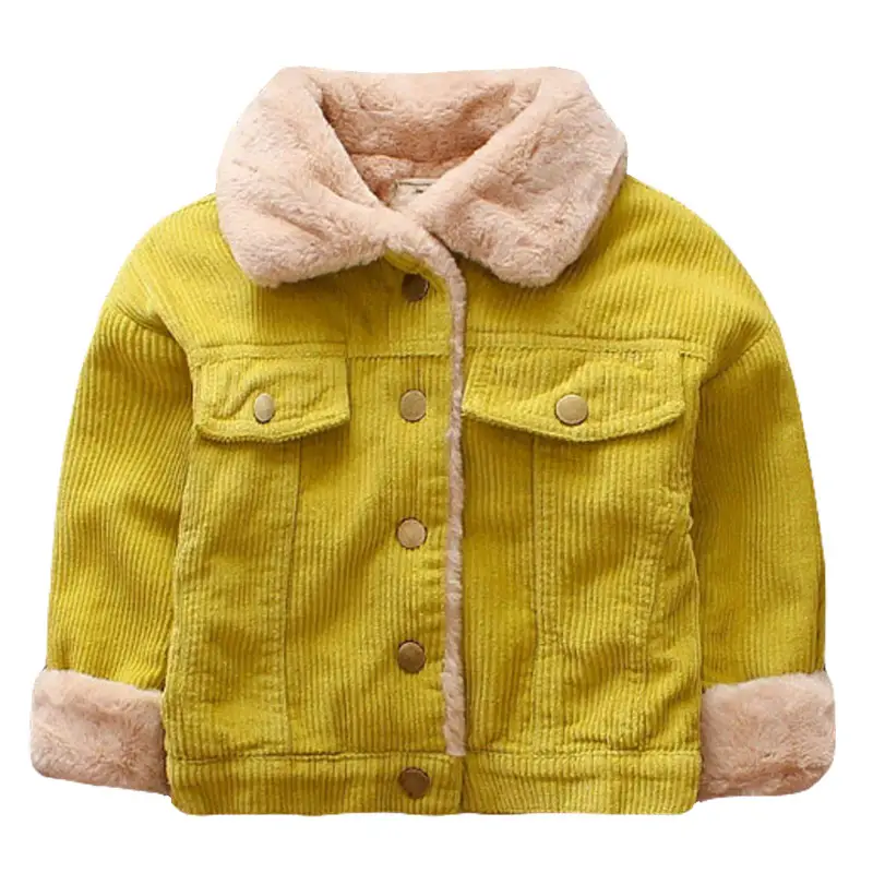Boys' jacket plus velvet children's thick top