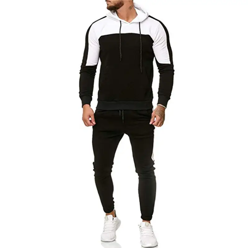 Men's sports and leisure hooded suit