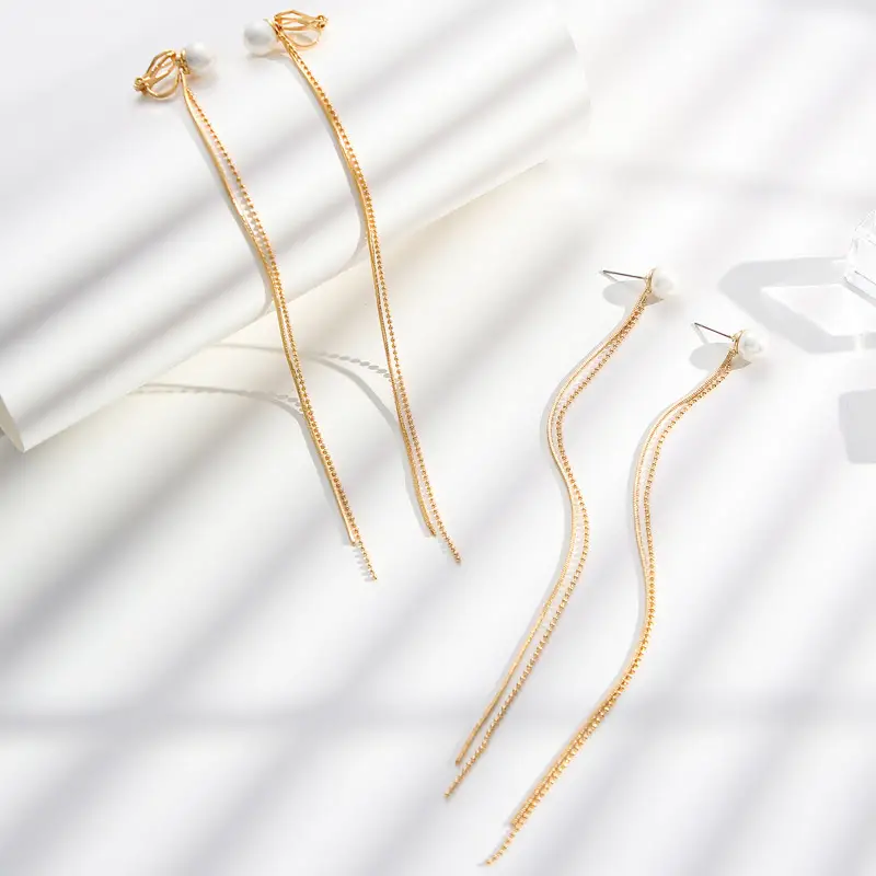 Long tassel earrings