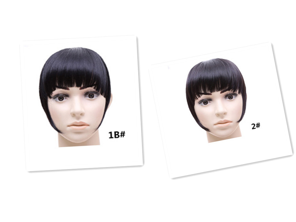 Hair Bangs Hairpiece Accessories Synthetic Fake Bangs B3 1B B32 - Shop at LoveMi
