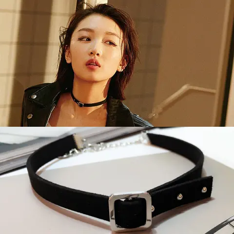 Studded Choker Neck Jewelry Necklace