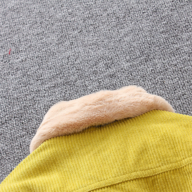 Boys' jacket plus velvet children's thick top
