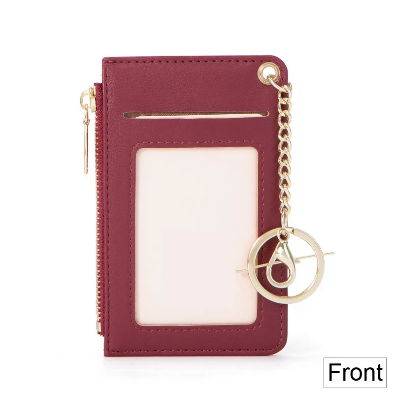 Leather card case - Red
