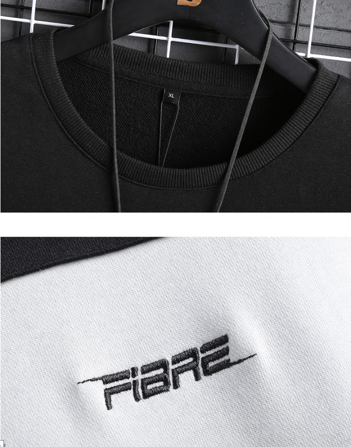 Loose round neck hoodie