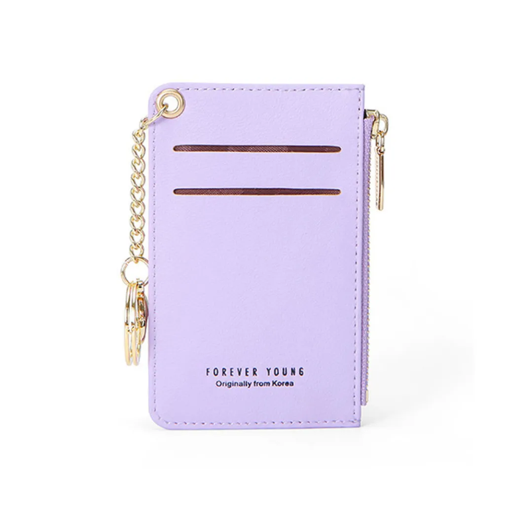 Leather card case - Purple