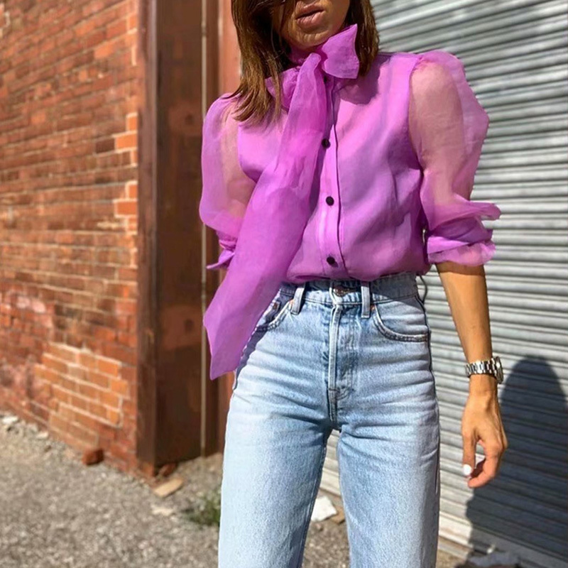 Women's chiffon shirt