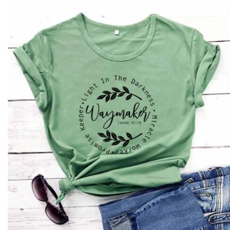 Women's printed short-sleeved T-shirt
