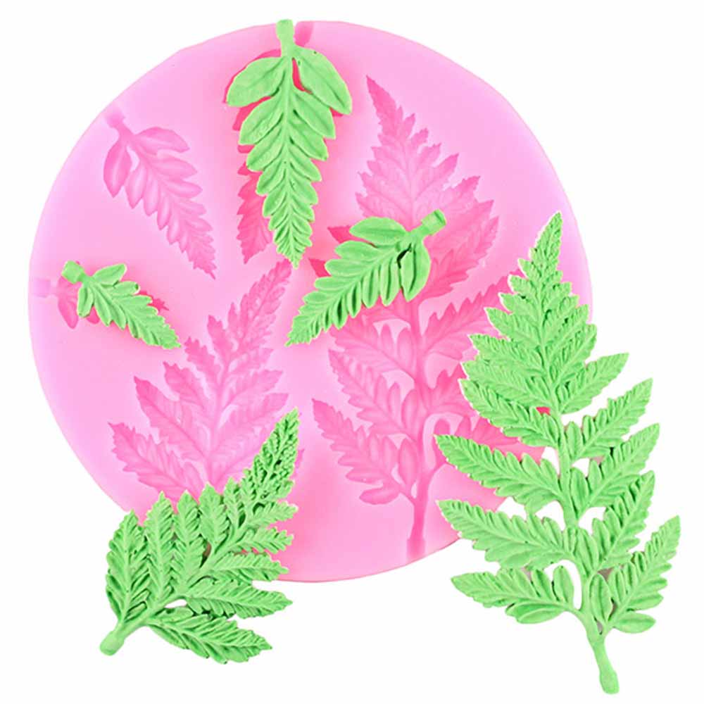 Silicone mold for leaves