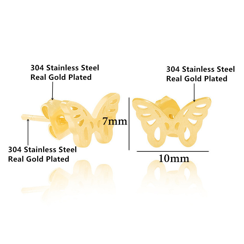 Origami butterfly earrings