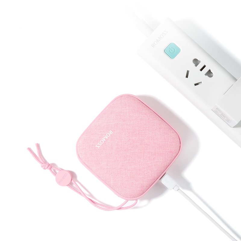 Linen art mini portable mobile power bank - Image 2