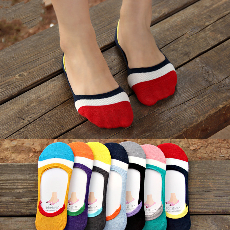Silicone invisible non-slip female socks