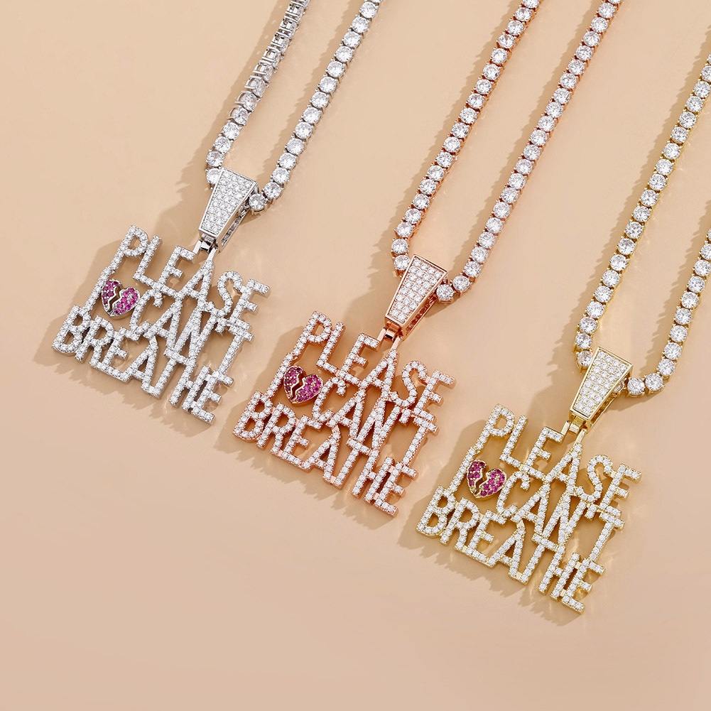 please I can''t breathe personality pendant
