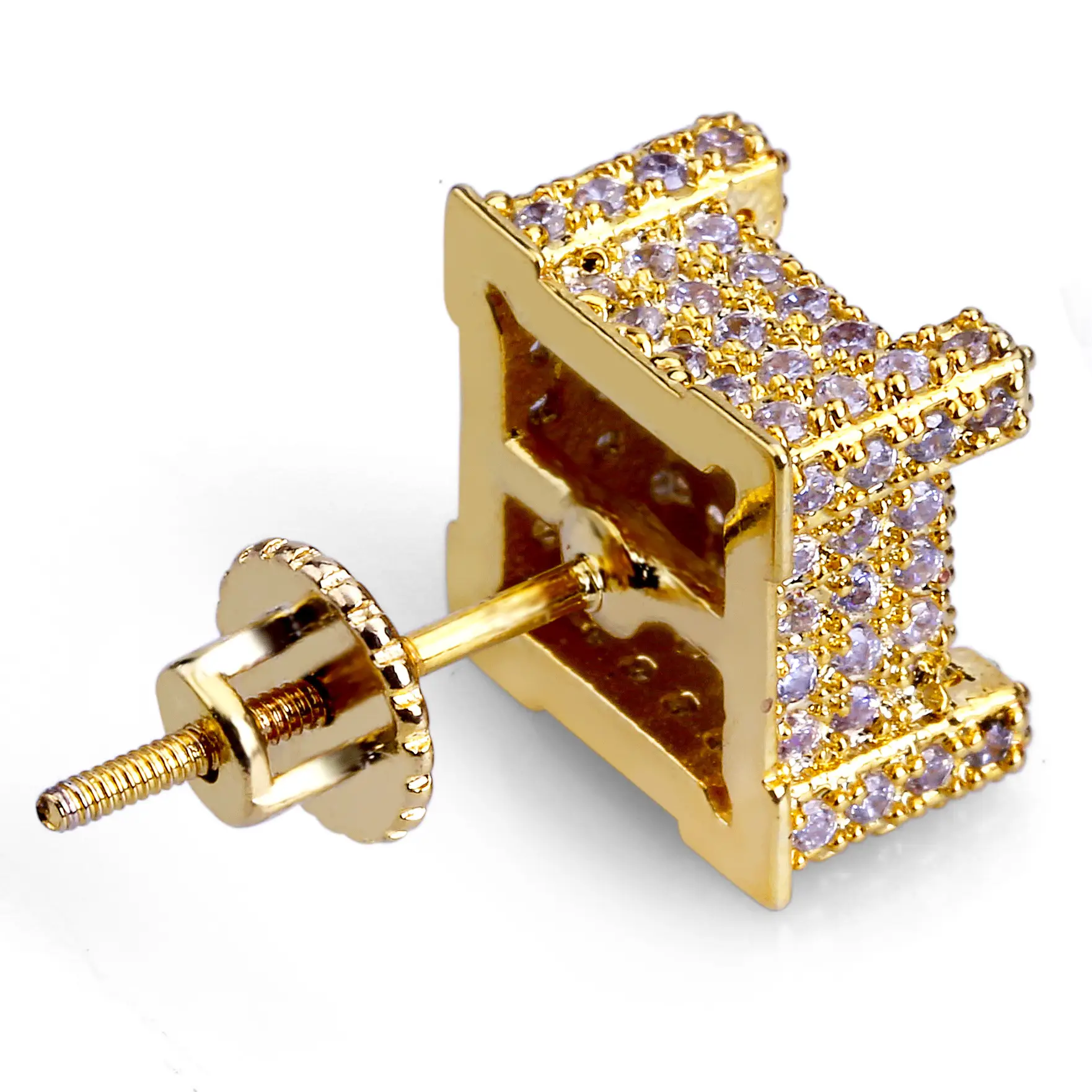 Men's jewelry studded with zircon studs