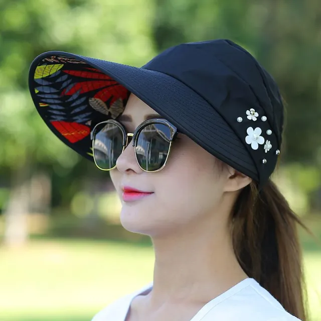Wild sunscreen sun hat foldable Black - Shop at LoveMi