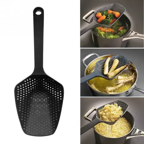 Nylon Strainer Large Scoop Colander Kitchen Appliances Spoon Shovel
