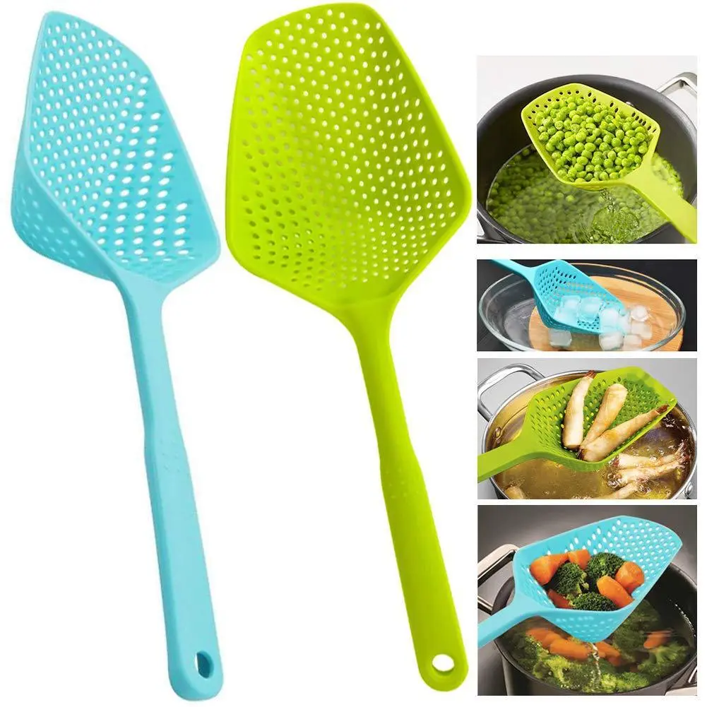 Nylon Strainer Large Scoop Colander Kitchen Appliances Spoon Shovel Soup Spoon Filter Cooking Tools Home Kitchen Accessories – image 3