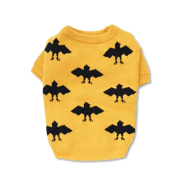 Bat warm core spun yarn pet sweater Yellow - Shop at LoveMi