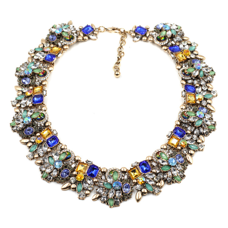 Alloy diamond necklace