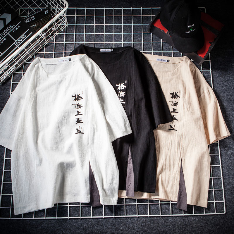 Japanese casual printed short sleeve