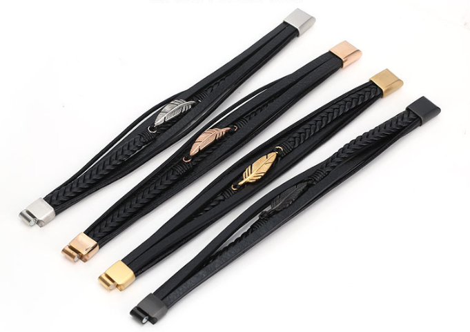 Material: leather Type: bracelet Modeling: Geometric Length: 21cm