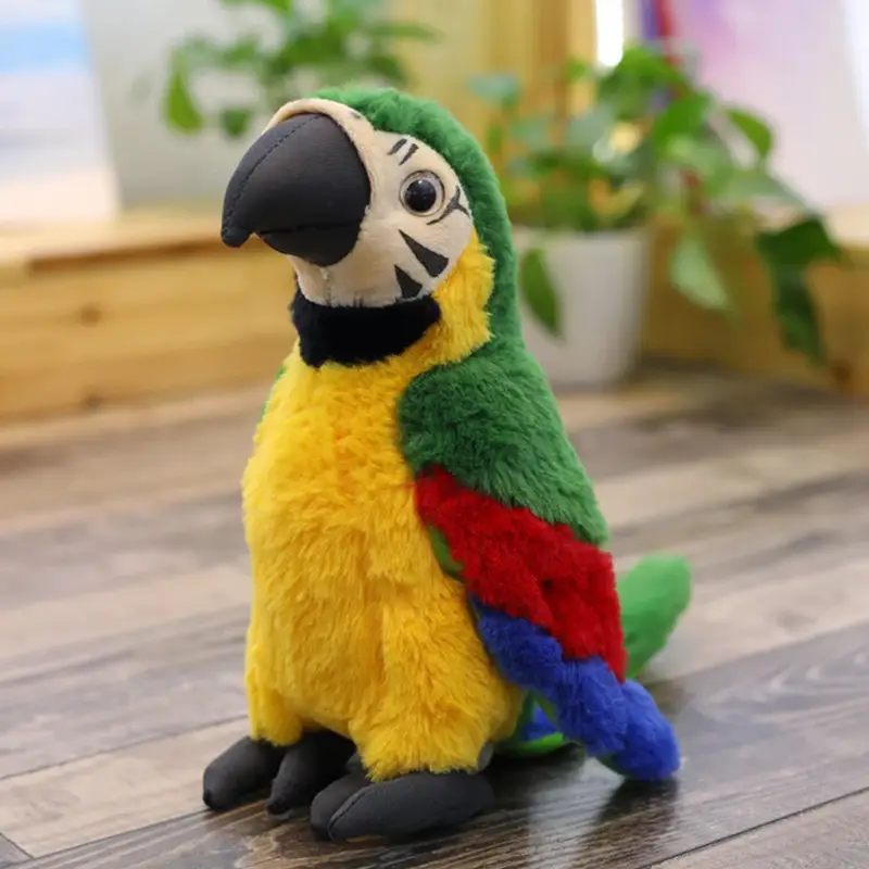 Simulation macaw plush toy